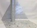 chemin de table métalisé argent